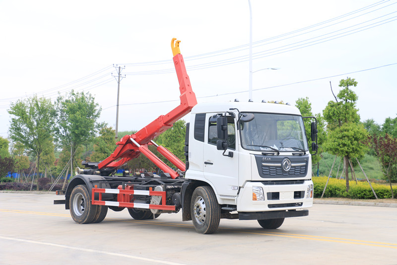 鉤臂垃圾車  車廂可卸式垃圾車