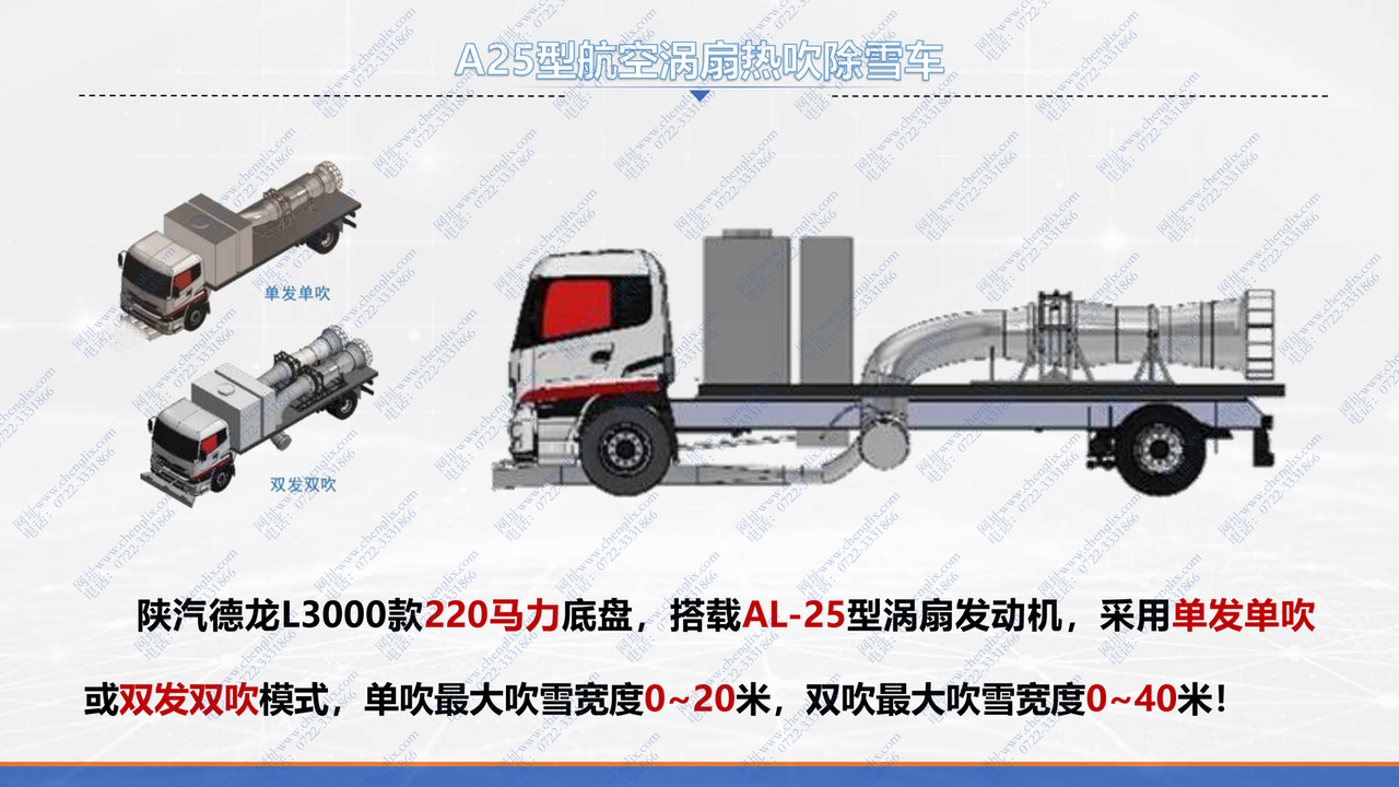 軍用航空渦噴發(fā)動機(jī) 加熱 吹雪 融雪車(圖18)